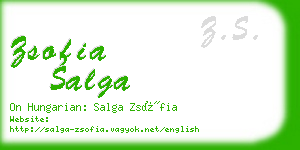 zsofia salga business card